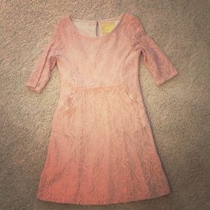 Anthropologie 3/4 sleeve dress sz.small